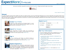 Tablet Screenshot of expectmore.northernhealth.ca